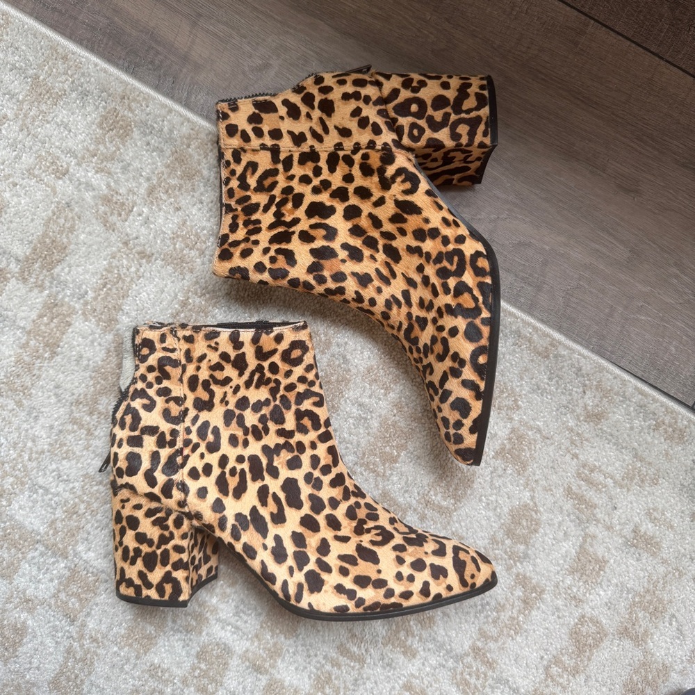 Steve Madden Leopard Ankle Boots